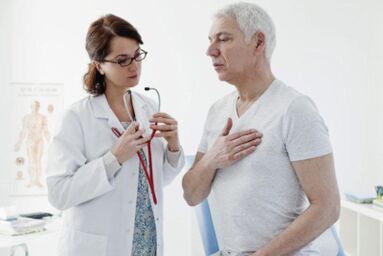A mellkasi gerinc osteochondrosisának tüneteit mutató beteg vizsgálata